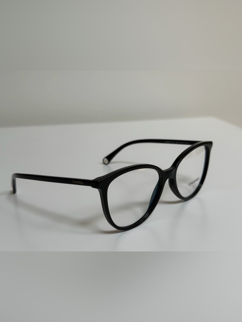 CHANEL Black Butterfly Eyeglasses with Chanel Case & Box CH3446 C622 54 54-16-14